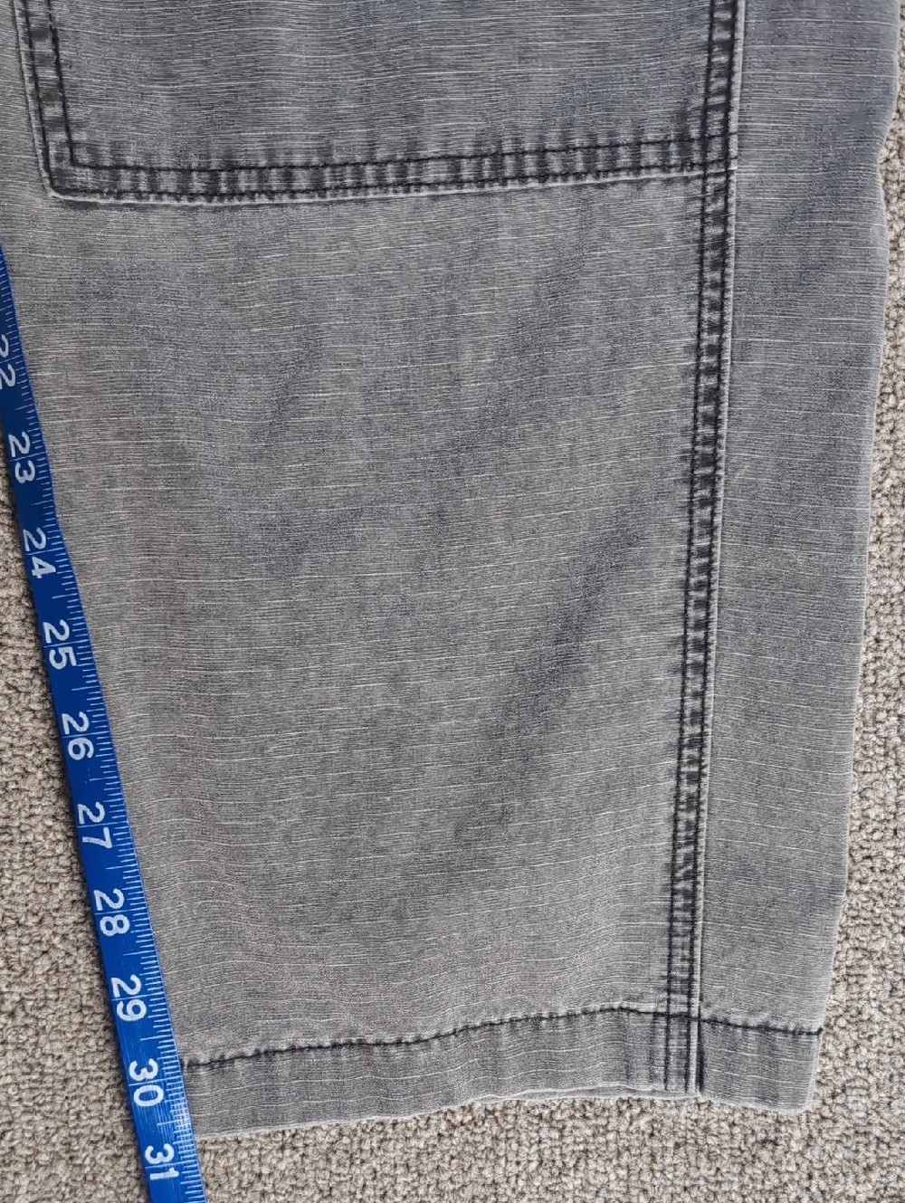 Abercrombie & Fitch Double Knee Rip-Stop Carpenter Pants Size 36x32 in Gray - Picture 10 of 10